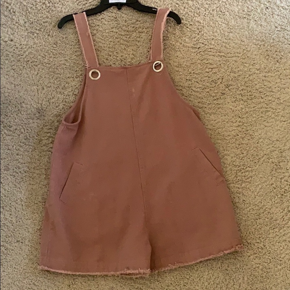 Womens Medium Light Pink Overalls